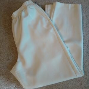 Women's Ivory Pull On Dress Pants By ALFRED DUNNER